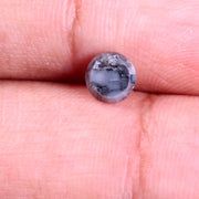 0.66 Ct natural grey round diamond  rustic loose diamond for custom jewelry