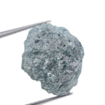 blue color uncut diamond raw natural look