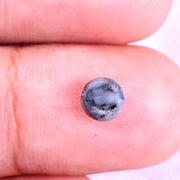 0.66 Ct natural grey round diamond  rustic loose diamond for custom jewelry