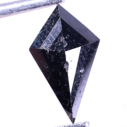 0.86 Ct Loose Black Diamond - Kite Shape Natural Diamond ( 9.66 X 5.52 X 2.72 )