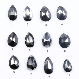 Natural Pear Cut Fancy Black Diamond Engagement Ring, how can you tell if a diamond is real, diamonds in the rough, raw diamonds, lab grown vs natural diamond, natural diamond vs lab grown.