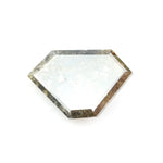 0.81 Ct pentagon cut black brown And Green natural diamond with soft depth and geometric sparkle for modern jewelry