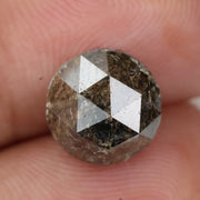 4.22Ct Brownish-Grey Polised Diamond Loose Round Brilliant Diamond Use For Making Jewelry Shine 
