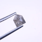 0.57 Ct bullet cut fancy gray natural loose diamond antique rose cut diamond for pendant, ring, or gift
