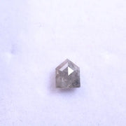 0.57 Ct bullet cut fancy gray natural loose diamond antique rose cut diamond for pendant, ring, or gift