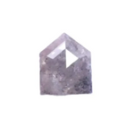 0.57 Ct bullet cut fancy gray natural loose diamond antique rose cut diamond for pendant, ring, or gift