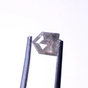 0.57 Ct bullet cut fancy gray natural loose diamond antique rose cut diamond for pendant, ring, or gift