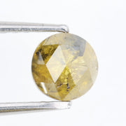 yellow colour round diamond with hidden halo