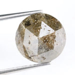 4.75Ct Natural Loose Yellowish-Grey Colored Diamond Round Brilliant Cut Diamond For Custom Jewelry Making Shiny