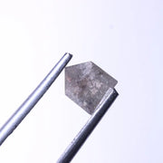 0.57 Ct bullet cut fancy gray natural loose diamond antique rose cut diamond for pendant, ring, or gift