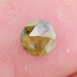 yellow colour round diamond with hidden halo