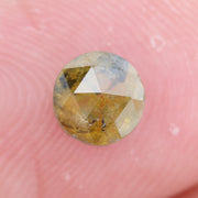 yellow colour round diamond with hidden halo