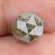 4.75Ct Natural Loose Yellowish-Grey Colored Diamond Round Brilliant Cut Diamond For Custom Jewelry Making Shiny