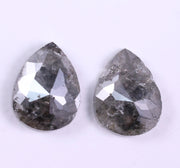 2.41 Ct Natural Loose Pear Cut Diamond Pair Grey Colored Diamond Use For Jewerly Unique Diamond 
