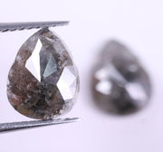 2.41 Ct Natural Loose Pear Cut Diamond Pair Grey Colored Diamond Use For Jewerly Unique Diamond 