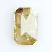 2.86 Ct yellow lab grown diamond emerald cut loose stone with elegant step faceting and vibrant fancy yellow color, ideal for custom engagement ring or luxury jewelry design.