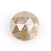 brown & orange colour 0.80 carat round brilliant cut diamond ring