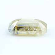2.86 Ct yellow lab grown diamond emerald cut loose stone with elegant step faceting and vibrant fancy yellow color, ideal for custom engagement ring or luxury jewelry design.