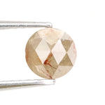 natural raw diamond ring and natural brown grey diamond stud earrings