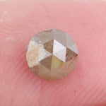 brown & orange colour 0.80 carat round brilliant cut diamond ring