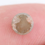 brown & orange colour 0.80 carat round brilliant cut diamond ring