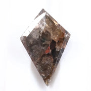 Natural diamond engagement ring set featuring a princess cut center stone with side diamonds. Image focuses on original earth-mined diamond brilliance