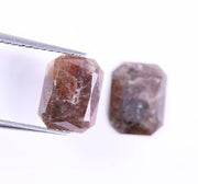 1.43 Ct Radiant Cut Diamond Pair Brown Colored Diamond Use For Jewerly Unique Diamond 