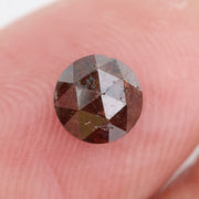 brown colour round cut brown diamond jewelry