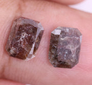 1.43 Ct Radiant Cut Diamond Pair Brown Colored Diamond Use For Jewerly Unique Diamond 