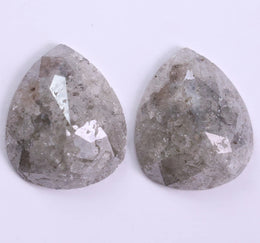 5.74 Ct Unique Grey Colored Diamond Pear Cut Diamond Use For Jewerly Unique Diamond 