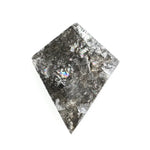0.60 Ct Black Brown Grey Kite Cut Natural Diamond Unique Multi Tone Geometric Luxury Sparkle