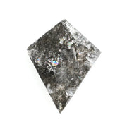 0.60 Ct Black Brown Grey Kite Cut Natural Diamond Unique Multi Tone Geometric Luxury Sparkle