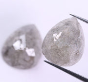 5.74 Ct Unique Grey Colored Diamond Pear Cut Diamond Use For Jewerly Unique Diamond 