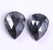 3.81 Ct Pear Cut Diamond Pair Black Colored Diamond Use For Jewerly Earrings Unique Diamond 