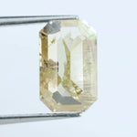 2.86 Ct yellow lab grown diamond emerald cut loose stone with elegant step faceting and vibrant fancy yellow color, ideal for custom engagement ring or luxury jewelry design.valuable for luxury jewelry.