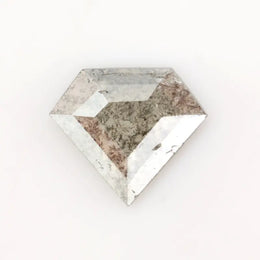 0.28 Ct Pentagon Cut Black Grey and Brown Natural Diamond Unique Geometric Rare Luxury Sparkle