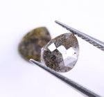 1.22 Carat Natural Pear Shape Loose Diamond Pair Yellow Grey Colored Diamond Use For Jewerly