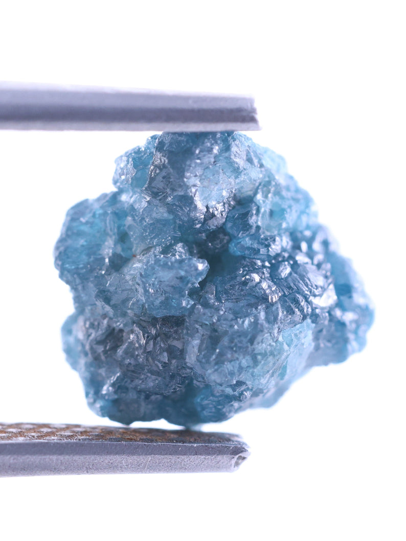 Natural Raw Diamond 2.56 Carat Blue Diamond