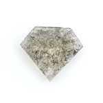 0.28 Ct Pentagon Cut Black Grey and Brown Natural Diamond Unique Geometric Rare Luxury Sparkle