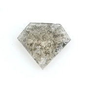 0.28 Ct Pentagon Cut Black Grey and Brown Natural Diamond Unique Geometric Rare Luxury Sparkle