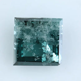 3.00 Ct rare fancy green square cut lab grown loose diamond, vibrant eco friendly lab created diamond for custom fine jewelry design