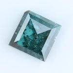 3.00 Ct rare fancy green square cut lab grown loose diamond, vibrant eco friendly lab created diamond for custom fine jewelry design