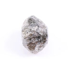 10.42 Ct natural raw grey rough loose uncut black diamond, conflict-free stone for rustic custom jewelry.