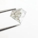 0.28 Ct Pentagon Cut Black Grey and Brown Natural Diamond Unique Geometric Rare Luxury Sparkle