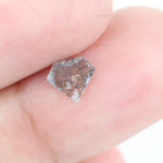 0.28 Ct Pentagon Cut Black Grey and Brown Natural Diamond Unique Geometric Rare Luxury Sparkle