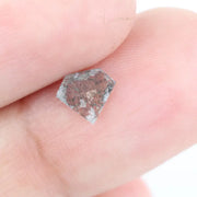 0.28 Ct Pentagon Cut Black Grey and Brown Natural Diamond Unique Geometric Rare Luxury Sparkle