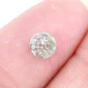natural raw diamond ring and Round cut natural diamond engagement ring