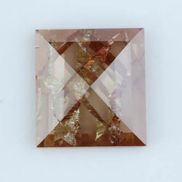 2.66 Ct Natural Brown Square Cut Lab-Grown CVD Diamond Loose Stone for Custom Ring Setting with Fancy Cut and Rich Brown Color