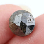 3.17Ct Black-Yellowish Colored Diamond  Round Cut Diamond Natural -polised Diamond Loose Stone For Fine Jewelry 