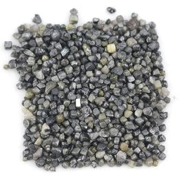 black cube shaped raw diamond with natural rough texture for custom jewelry